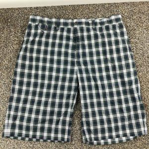 Vintage Polo Ralph Lauren Shorts 10.5" Tartan Plaid Chino Mens 34 Bradburry Fit